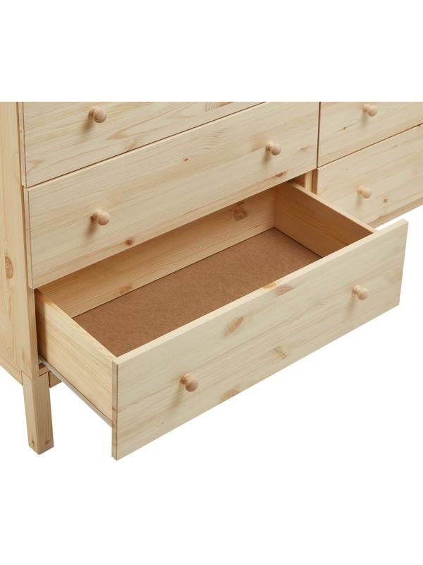 Комод TARVA 6, 151х92х40, Массив сосны