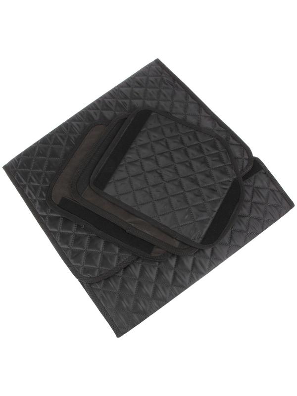 Органайзер саквояж в багажник автомобиля Cartage, оксфорд стеганый, 53 см, черный