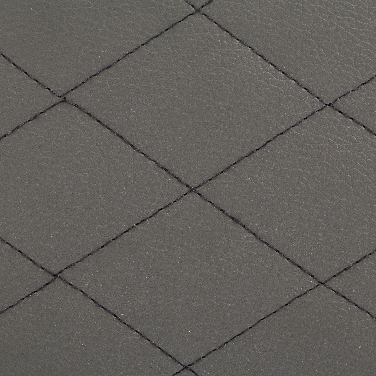 Органайзер саквояж в багажник автомобиля Cartage, экокожа стеганая, 33 см, серый