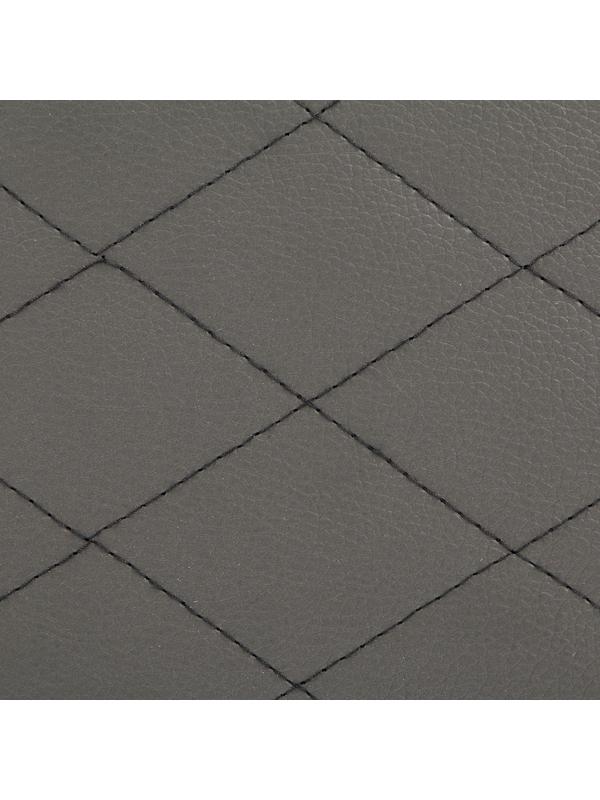 Органайзер саквояж в багажник автомобиля Cartage, экокожа стеганая, 33 см, серый