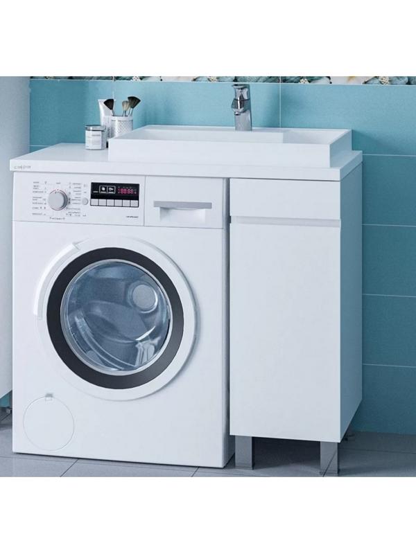 Раковина СанТа «Юпитер» 900129, над стиральной машиной, 900х500 мм, правая, без кронштейнов   973896