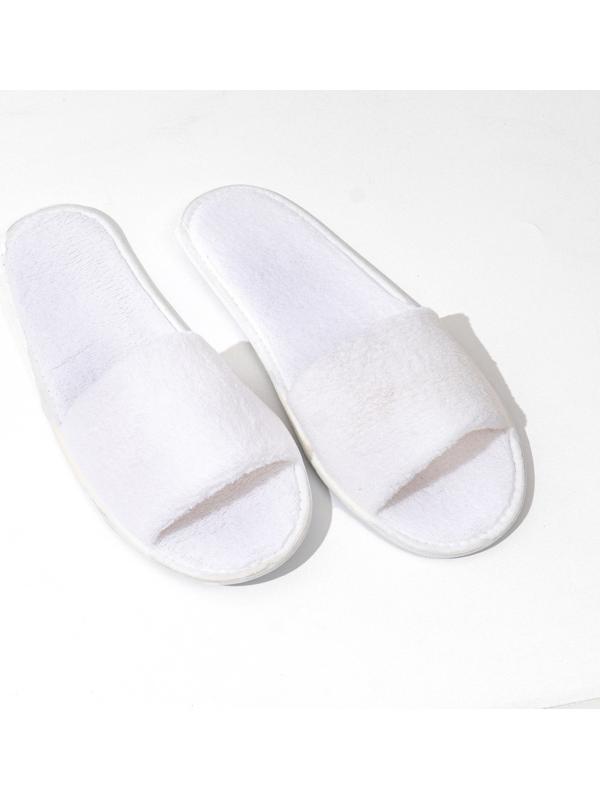 Тапочки корал флис, поролон 3 мм., картон 43 размер (индивидуальная упаковка)