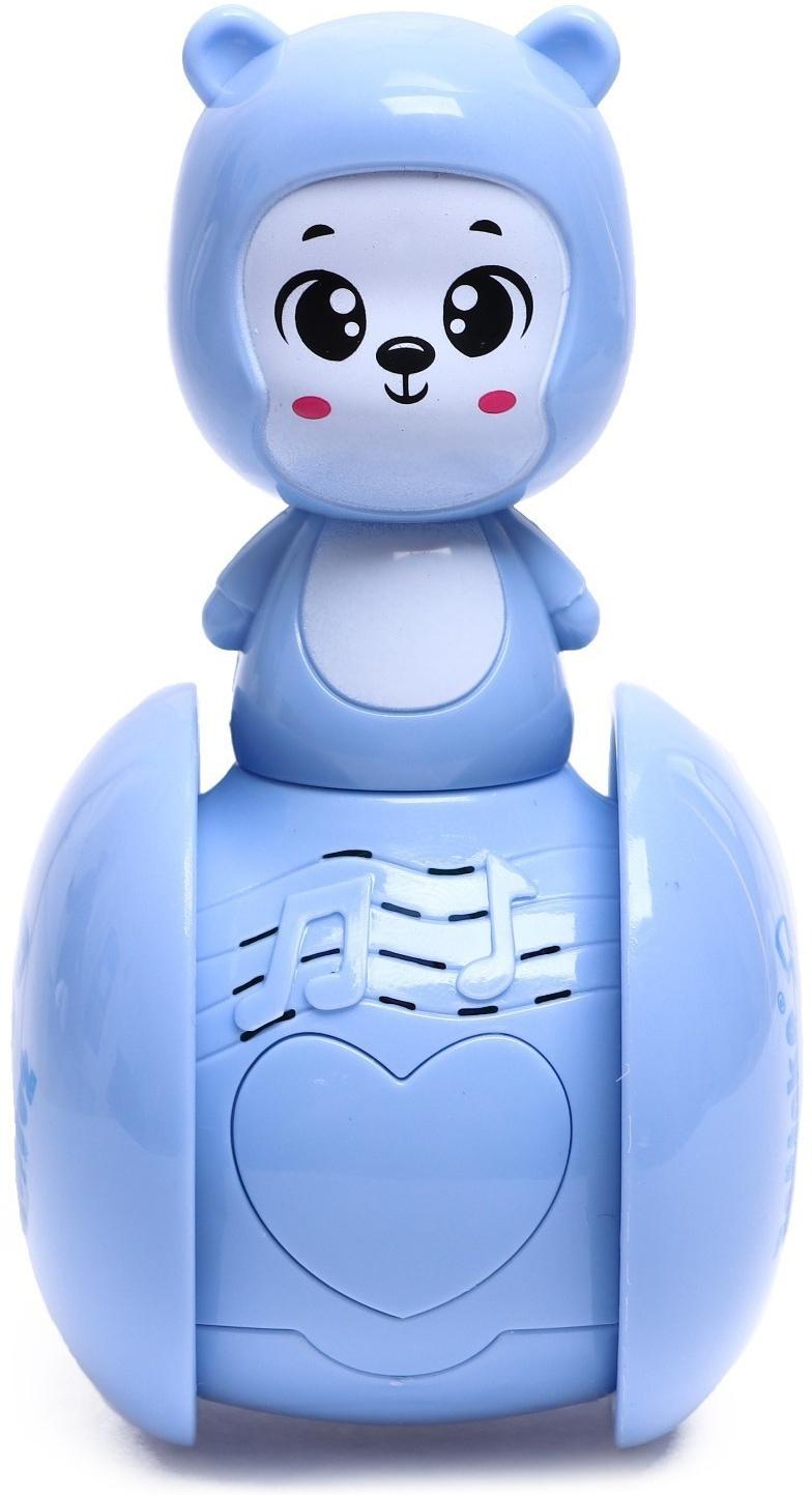 Развивающая игрушка музыкальная неваляшка «Мишка Роро» , МИКС, в пакете