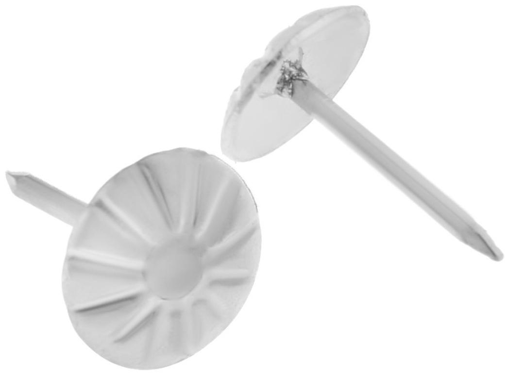 Гвозди ТУНДРА, декоративные, фактурные, 11х16 мм, хром, 50 шт