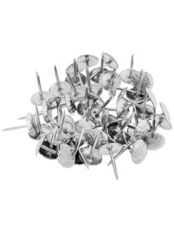 Гвозди ТУНДРА, декоративные, фактурные, 11х16 мм, хром, 50 шт