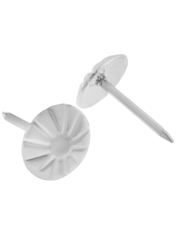 Гвозди ТУНДРА, декоративные, фактурные, 11х16 мм, хром, 50 шт