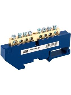 Шина нулевая IEK YNN10-69-8D-K07, DIN-изолированный