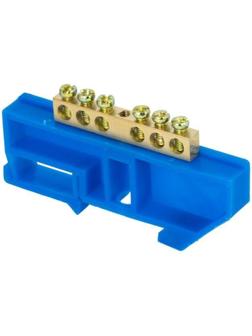 Шина нулевая EKF sn0-63-06-d, синий