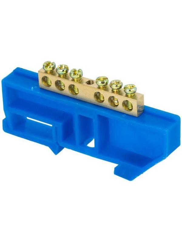 Шина нулевая EKF sn0-63-06-d, синий