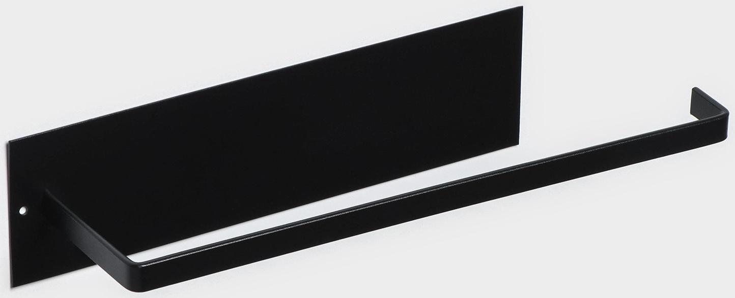 Держатель для полотенец Доляна, 28×6×7 см, цвет чёрный