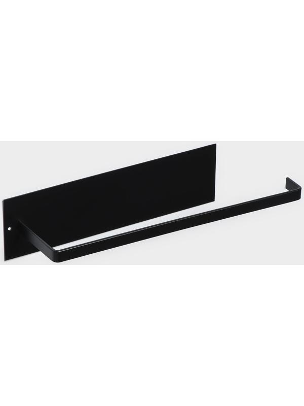 Держатель для полотенец Доляна, 28×6×7 см, цвет чёрный