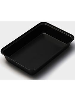 Противень Доляна «Жаклин. Прямоугольник», 30×20×5 см, антипригарное покрытие, цвет чёрный