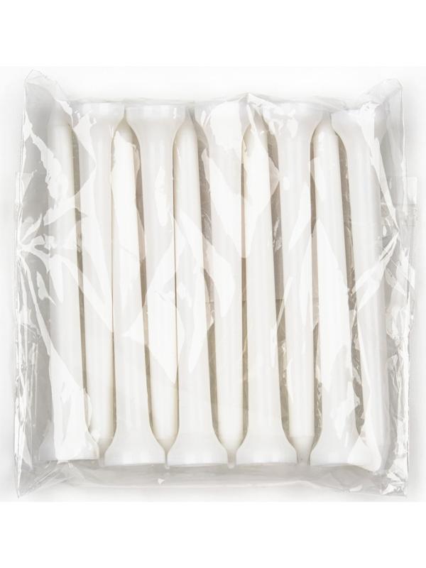 Набор подставок для гольф мяча, 10 штук, пластик, 1 х 7 см, белый цвет