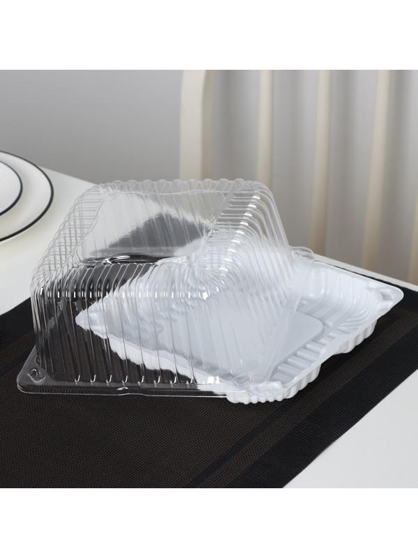 Тортовница одноразовая ИП-43, крышка 18,5×18,5×10,5 см, внутренний 16×16×10 см, 480 шт/уп