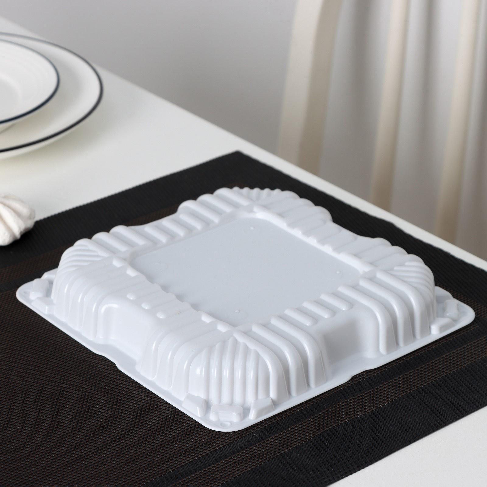 Тортовница одноразовая ИП-43, дно 18,5×18,5×10,5 см, внутренний 16×16×10 см, 480 шт/уп