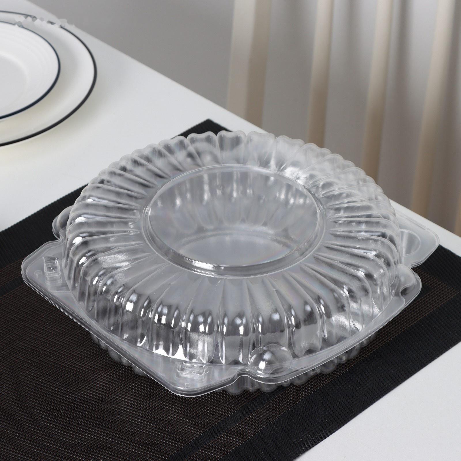 Тортовница одноразовая с неразьёмной крышкой ИП-52Н, 23×6 см, внутренний 21×5,5 см, 240 шт/уп