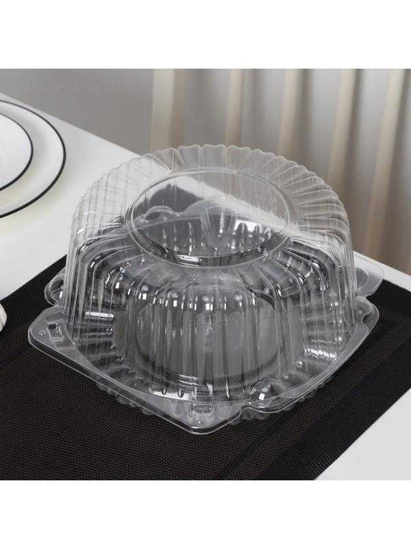 Тортовница одноразовая с неразьёмной крышкой ИП-52В, 23×11 см, внутренний 21×10,5 см, 150 шт/уп