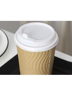 Крышка одноразовая для стакана белая, с клапаном, d=9 см