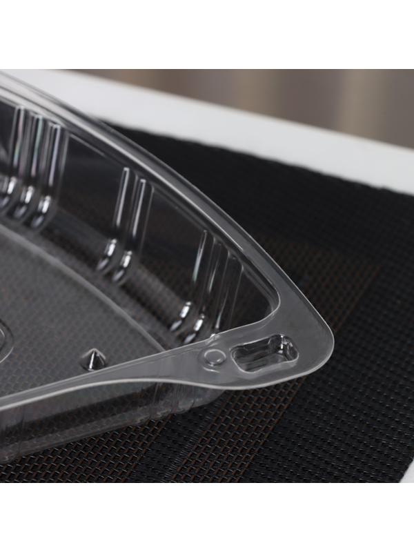 Контейнер одноразовый с неразьёмной крышкой для кусочка торта, 8,5×11,5×6,5 см, 200 шт/уп.