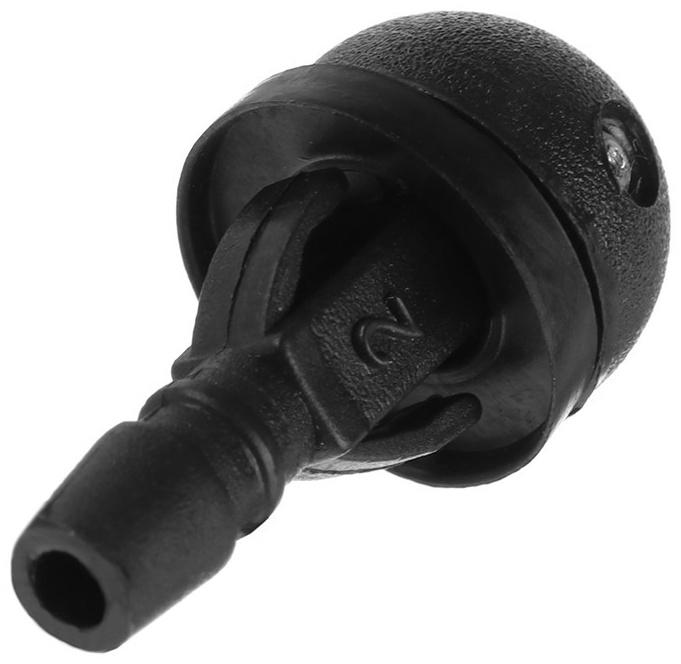 Жиклер омывателя круглый, 1-й, черный, защёлка