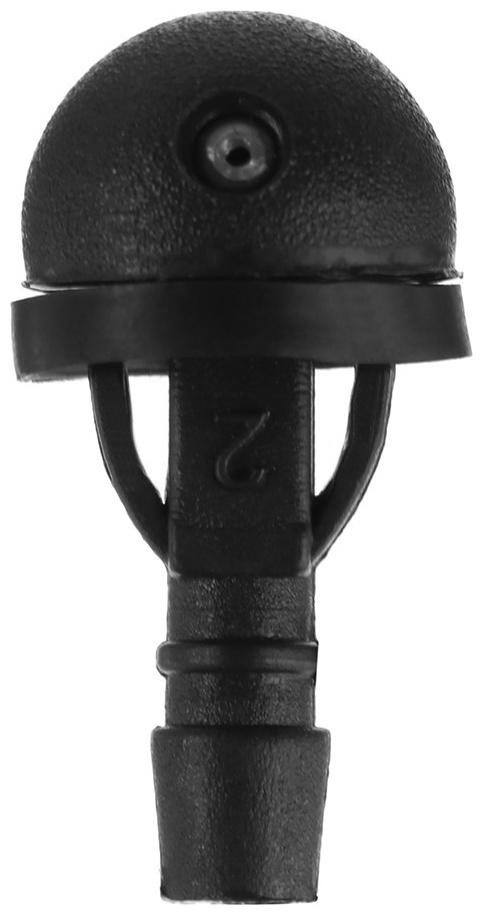 Жиклер омывателя круглый, 1-й, черный, защёлка