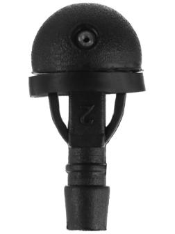 Жиклер омывателя круглый, 1-й, черный, защёлка