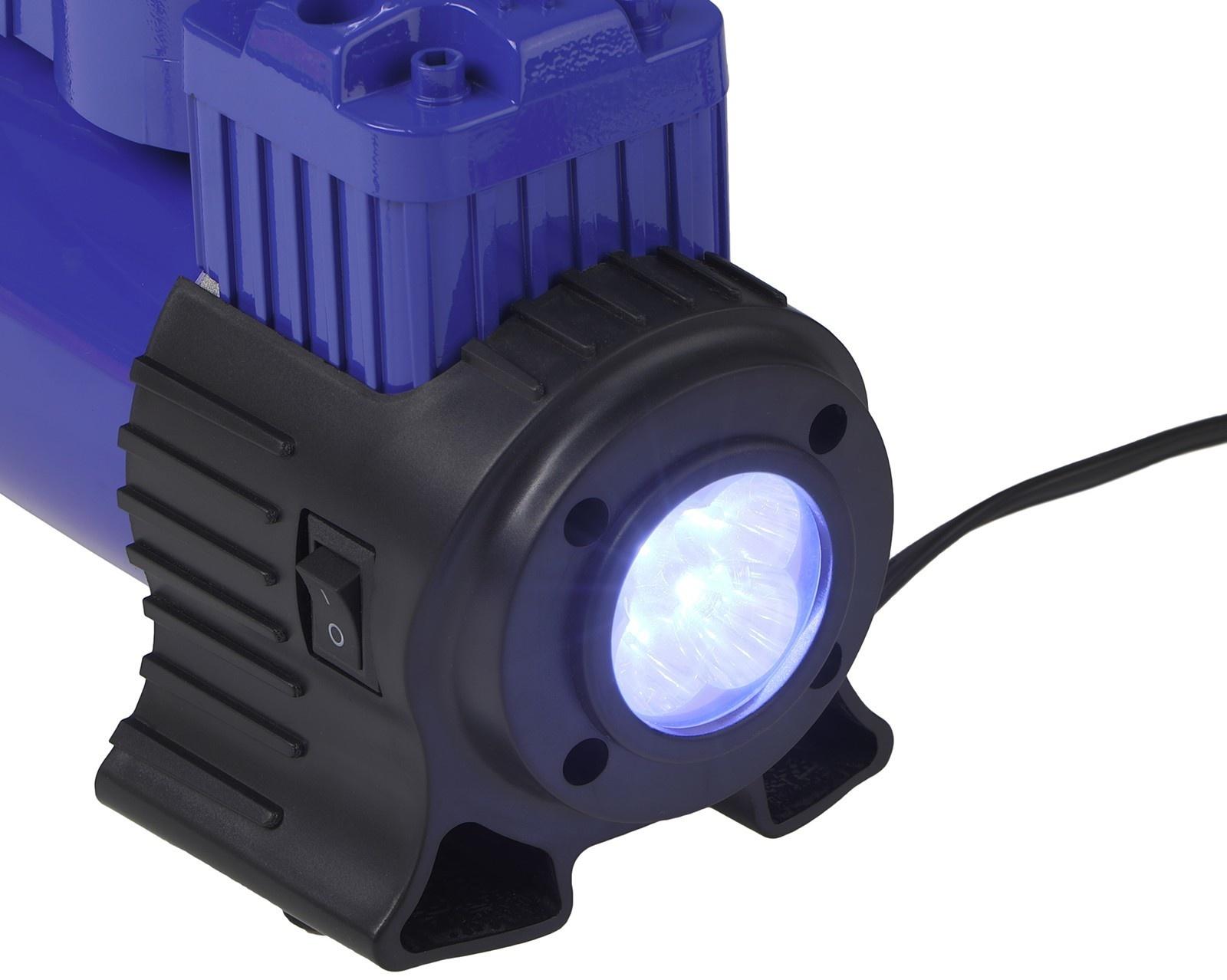 Компрессор автомобильный МАЯКАВТО АС-514ма, двухпоршневой, усиленный, с LED-фонарем, кейс