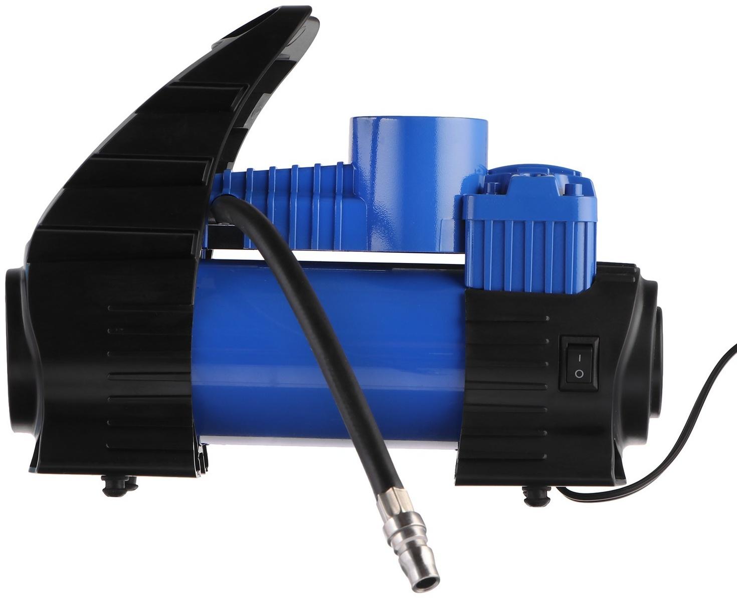 Компрессор автомобильный МАЯКАВТО АС-514ма, двухпоршневой, усиленный, с LED-фонарем, кейс