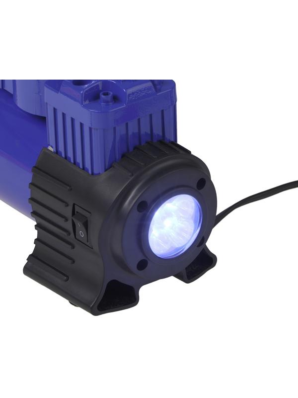 Компрессор автомобильный МАЯКАВТО АС-514ма, двухпоршневой, усиленный, с LED-фонарем, кейс