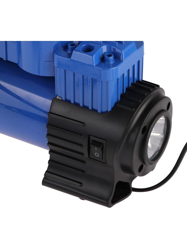 Компрессор автомобильный МАЯКАВТО АС-514ма, двухпоршневой, усиленный, с LED-фонарем, кейс