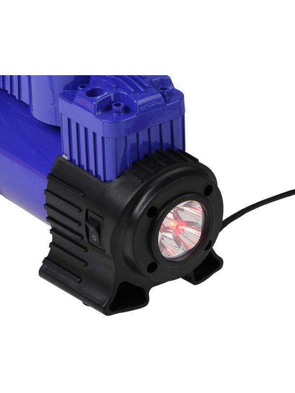 Компрессор автомобильный МАЯКАВТО АС-514ма, двухпоршневой, усиленный, с LED-фонарем, кейс