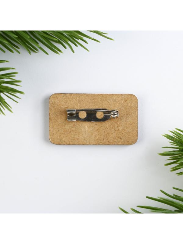 Значок новогодний 