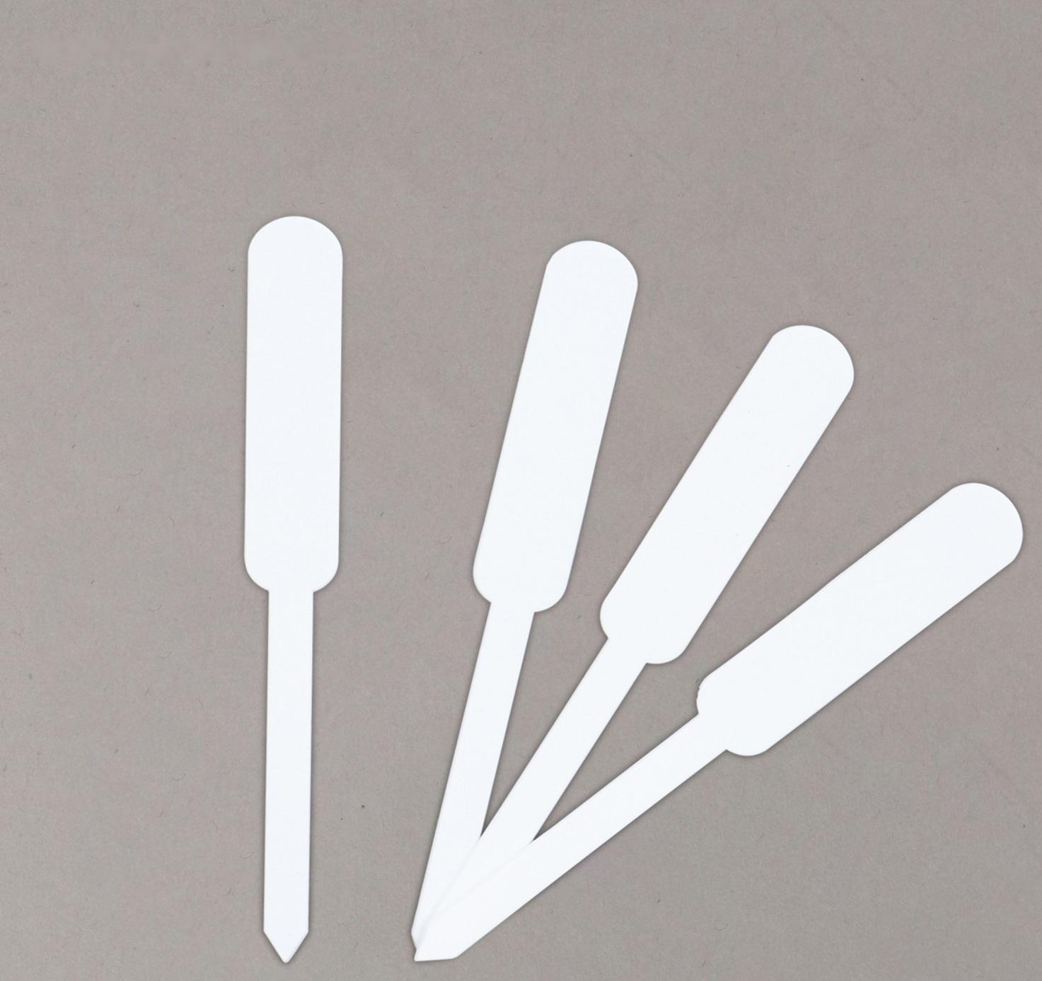 Таблички садовые для маркировки, 12 см, набор 20 шт., пластик, белые, Greengo