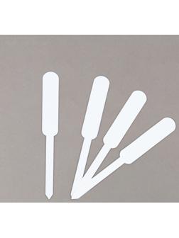 Таблички садовые для маркировки, 12 см, набор 20 шт., пластик, белые, Greengo