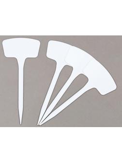 Таблички садовые для маркировки, 20 см, набор 10 шт., пластик, белые, Greengo