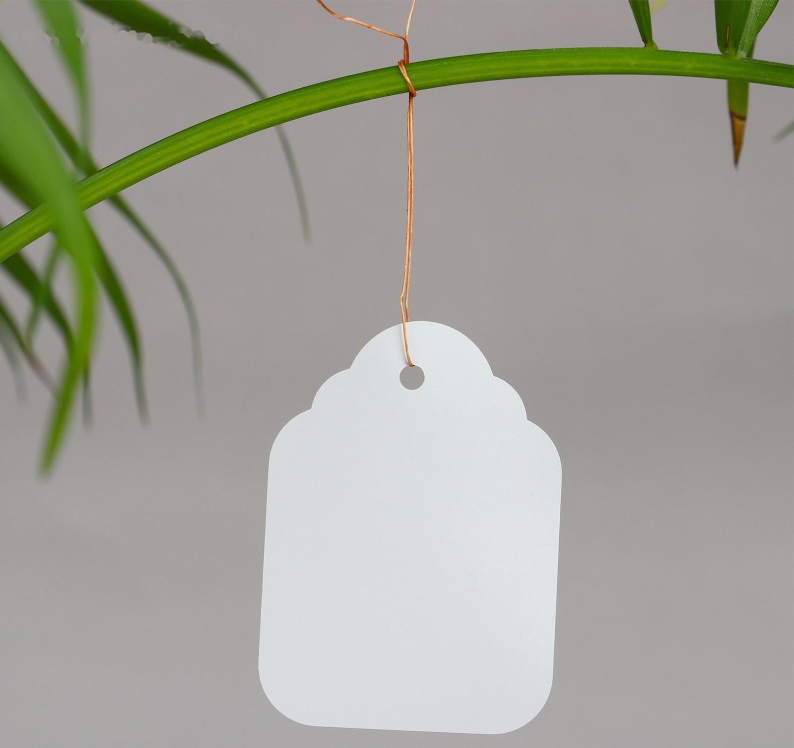 Бирки садовые для маркировки, 6,5 × 5 см, набор 20 шт., пластик, белые, Greengo