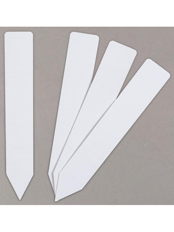 Бирки садовые для маркировки, 15 см, набор 10 шт., пластик, белые, Greengo