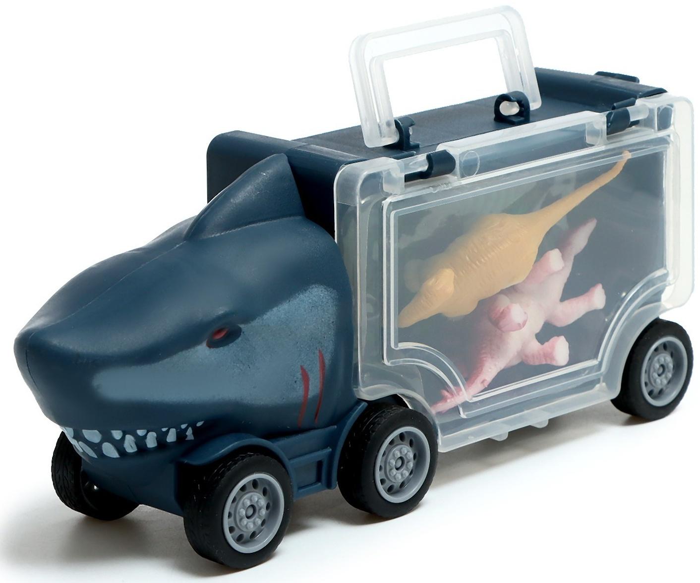 Набор грузовиков DINO, 3 шт, с динозаврами