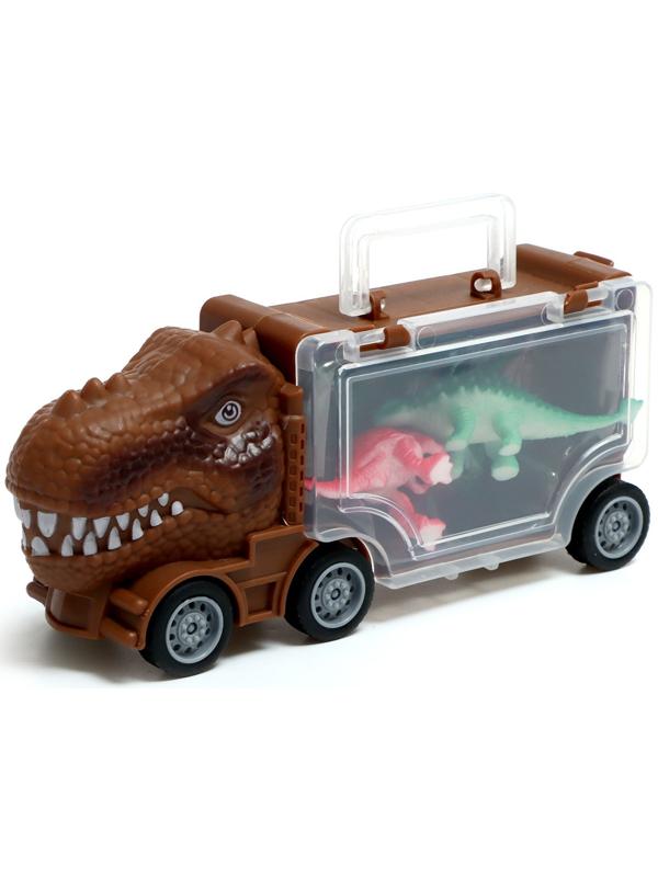 Набор грузовиков DINO, 3 шт, с динозаврами