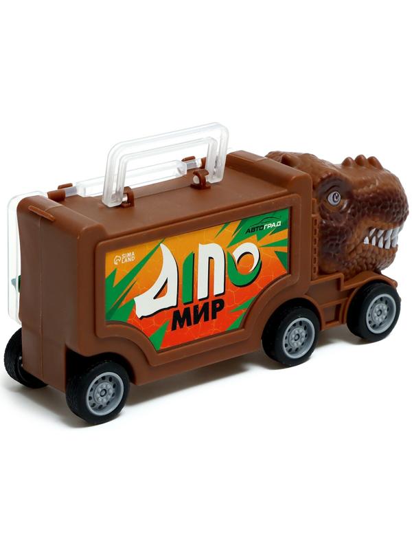 Набор грузовиков DINO, 3 шт, с динозаврами