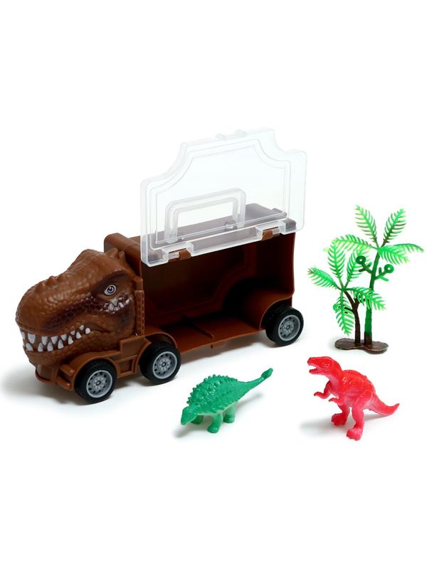 Набор грузовиков DINO, 3 шт, с динозаврами