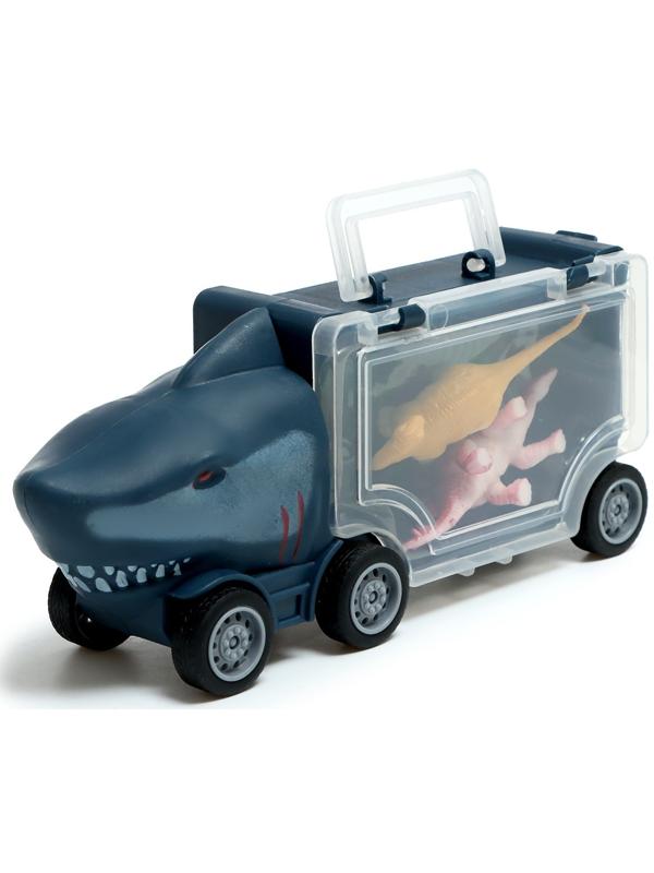 Набор грузовиков DINO, 3 шт, с динозаврами