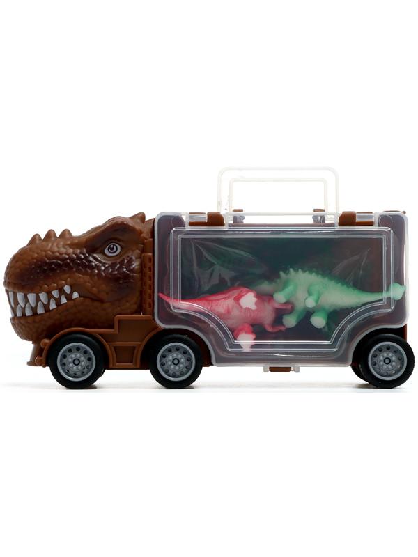 Набор грузовиков DINO, 3 шт, с динозаврами