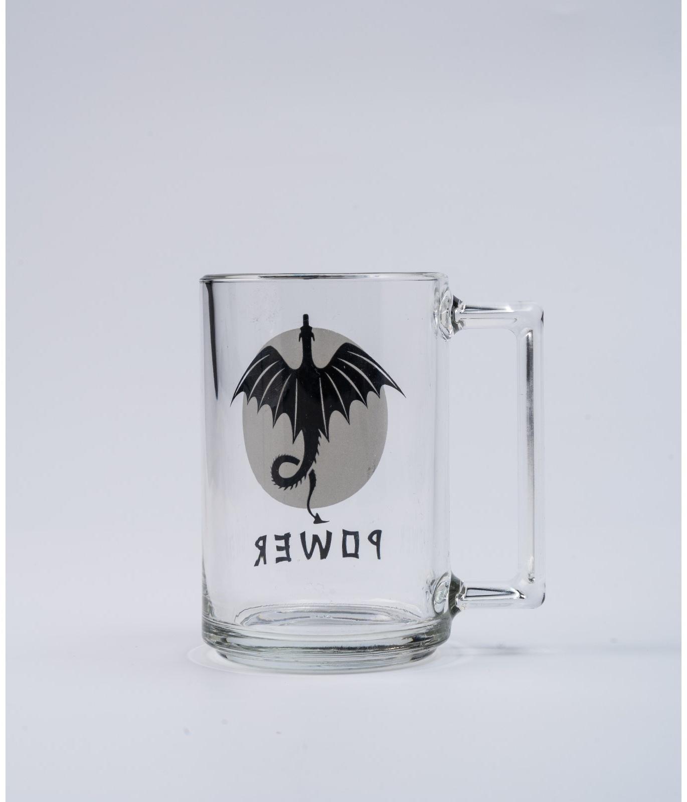 Кружка «Драконы», стеклянная, 320 мл, рисунок микс