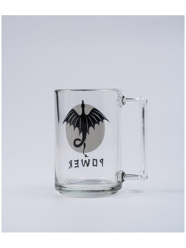 Кружка «Драконы», стеклянная, 320 мл, рисунок микс