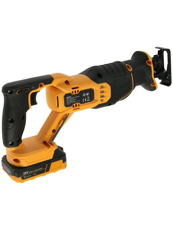 Пила сабельная аккумуляторная DEKO DKRS20, 20 В, 2х2 Ач, 2800 об/мин, ход 20 мм