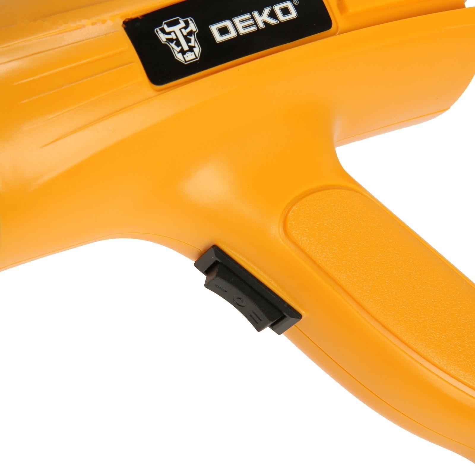Строительный фен DEKO HG2000W, 2000 Вт, 350/500 °С, защита от перегрева