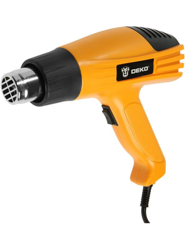 Строительный фен DEKO HG2000W, 2000 Вт, 350/500 °С, защита от перегрева