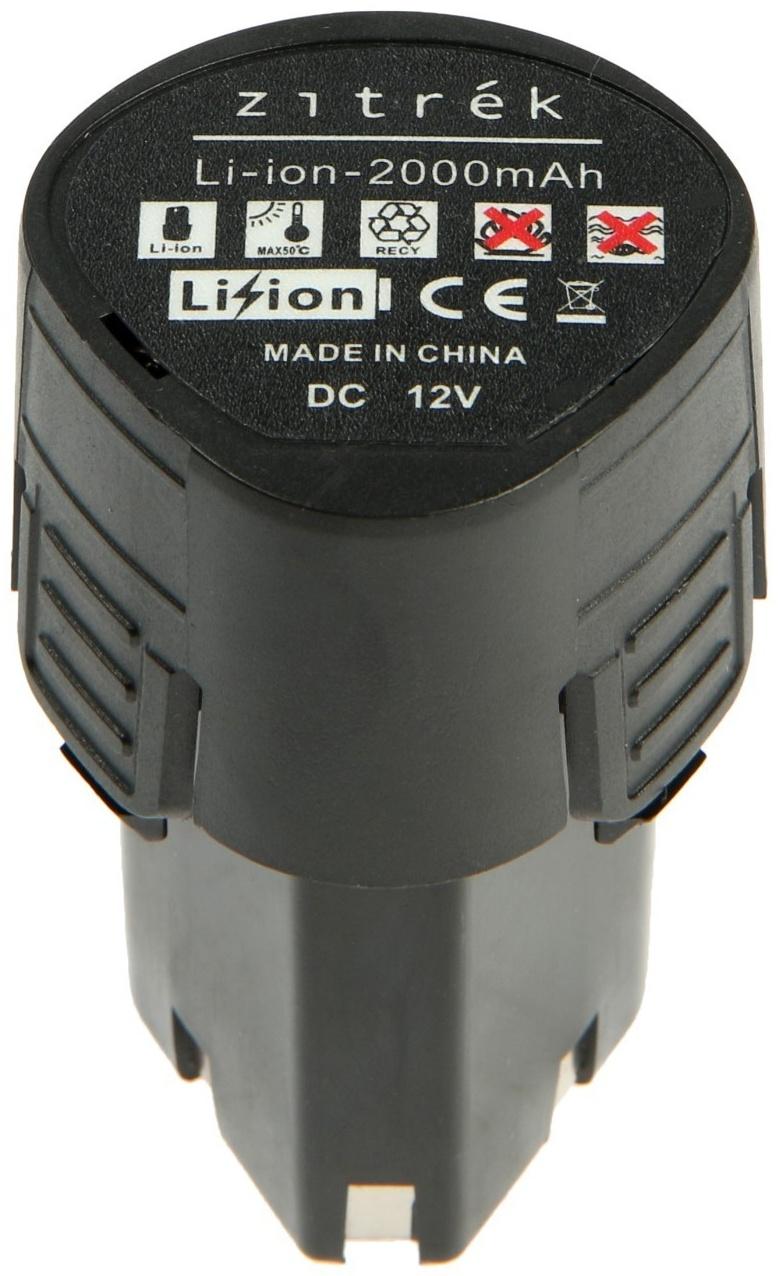 Трещотка аккумуляторная Zitrek ZKRW12, 12 B, 2х2 Ач, Li-Ion, 450 об/мин, 61 Нм, 3/8
