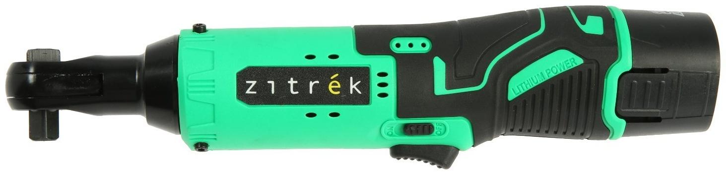 Трещотка аккумуляторная Zitrek ZKRW12, 12 B, 2х2 Ач, Li-Ion, 450 об/мин, 61 Нм, 3/8